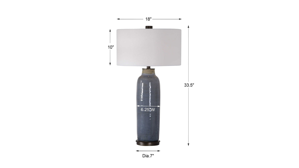 Vicente - Slate Table Lamp - Blue