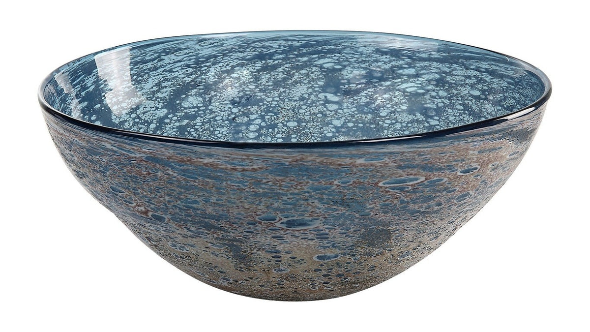 Genovesa - Aqua Glass Bowl - Blue
