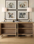 Evanston - 4 Door Natural Oak Cabinet - Woodtone