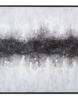 Divided Framed Canvas - Gray / Black