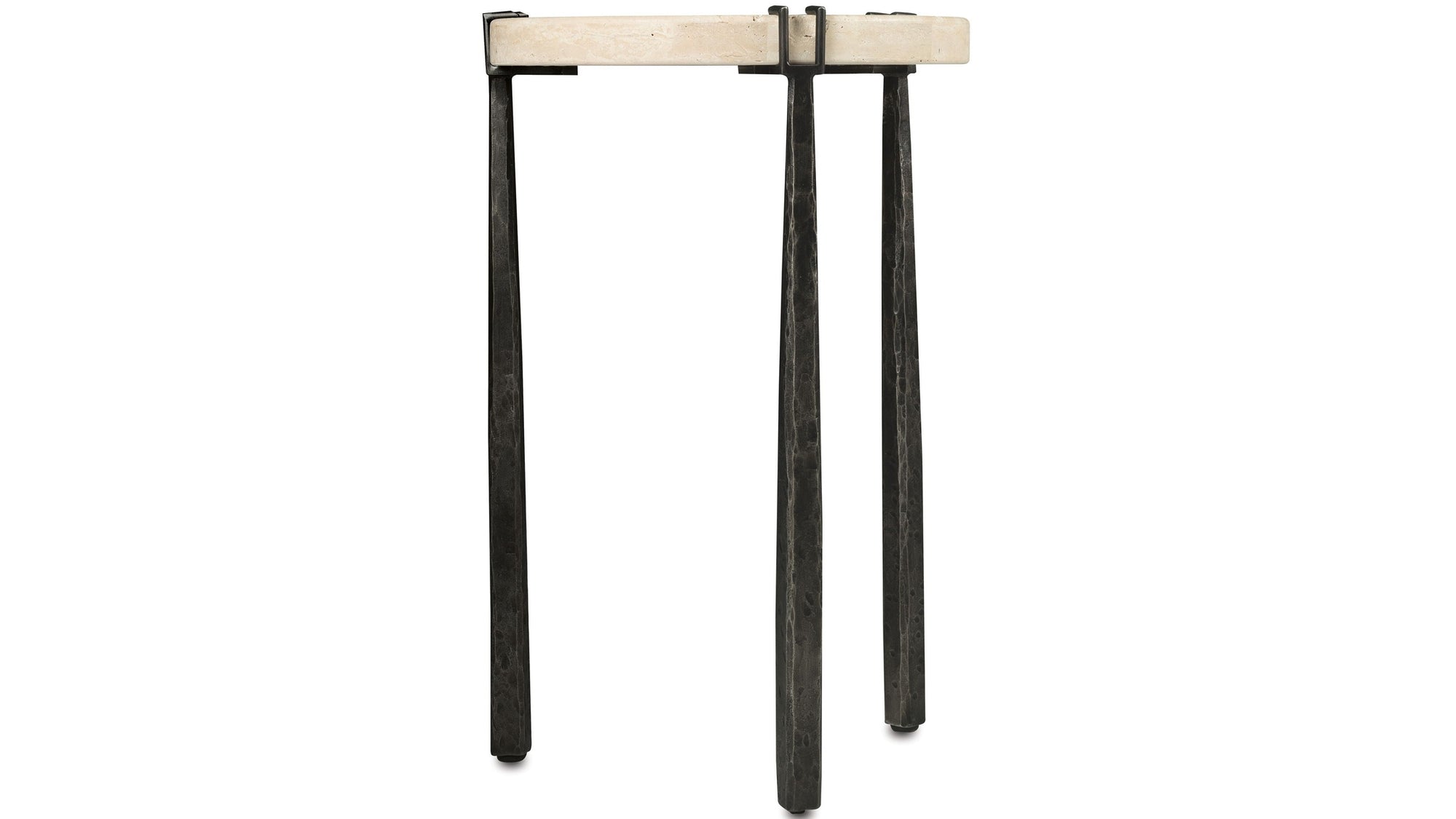 Driftwood - Metal Spot Table - Beige / Gray