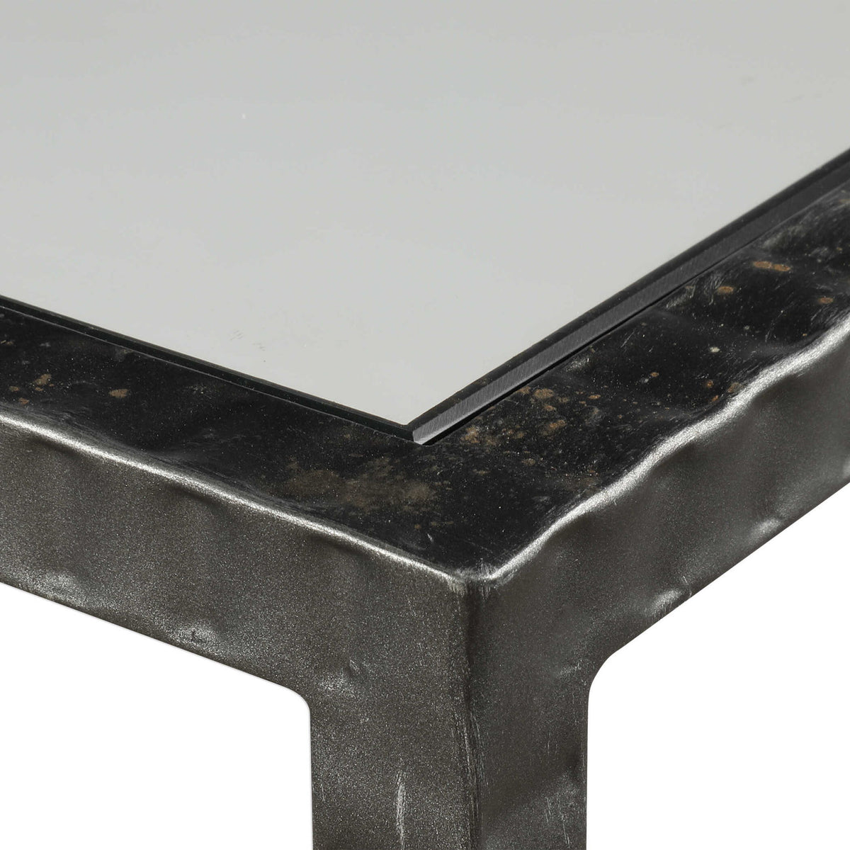 Leo - Industrial Console Table - Silver