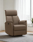 Sylas - Recliner Swivel Glider - Tucker-Taupe