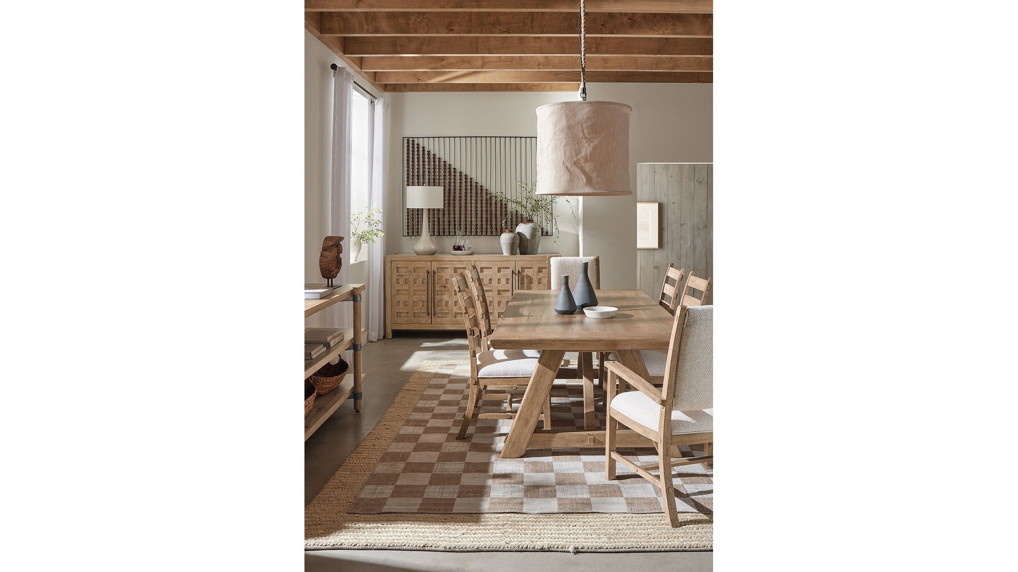 Vineyard Row - Ladderback Side Chair Set of 2 - Beige