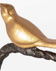 Birds On A Limb - Sculpture - Black & Gold