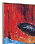 Cool Dude Framed Canvas - Red