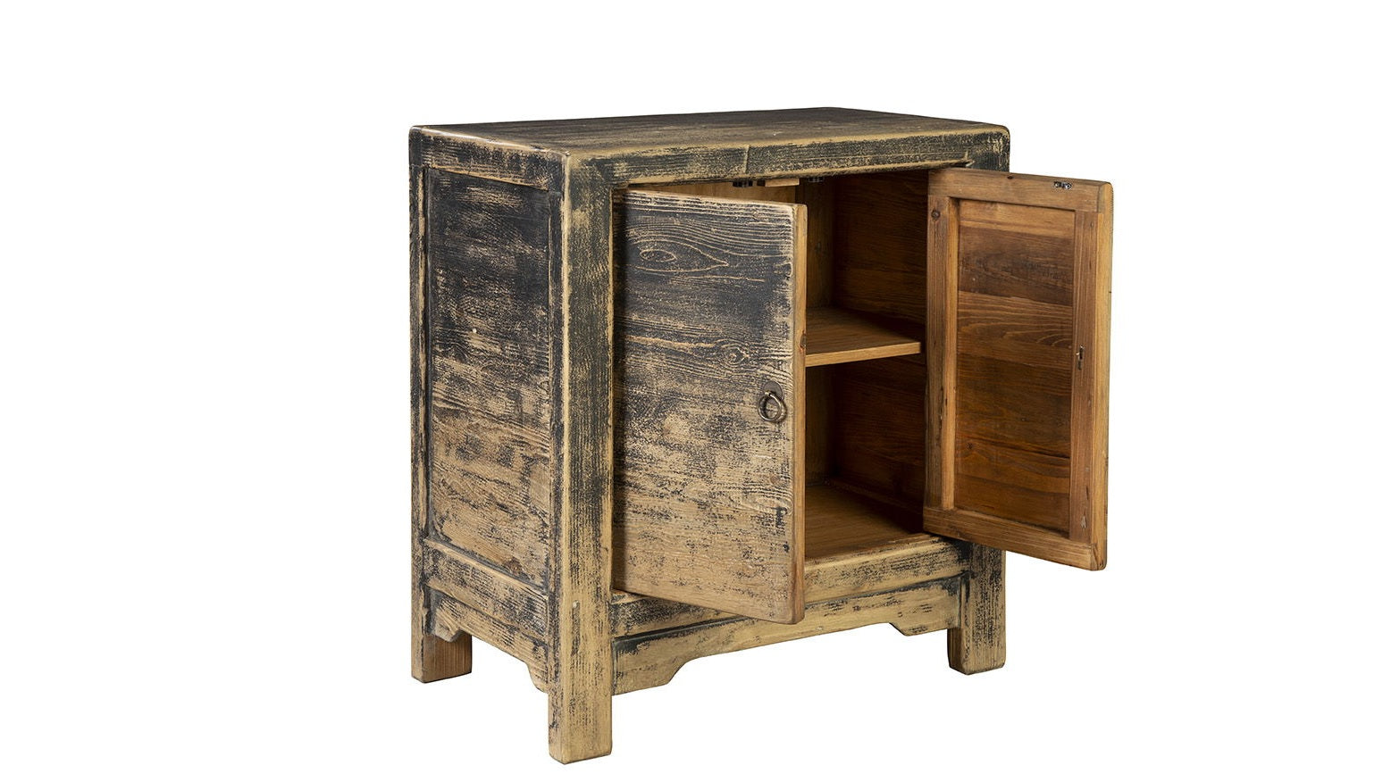 Sutherlind - Cabinet - Dark Gray / Light Brown