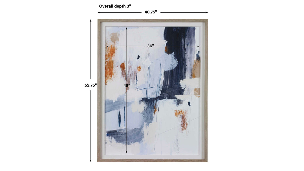Variant - Abstract Framed Print - Blue