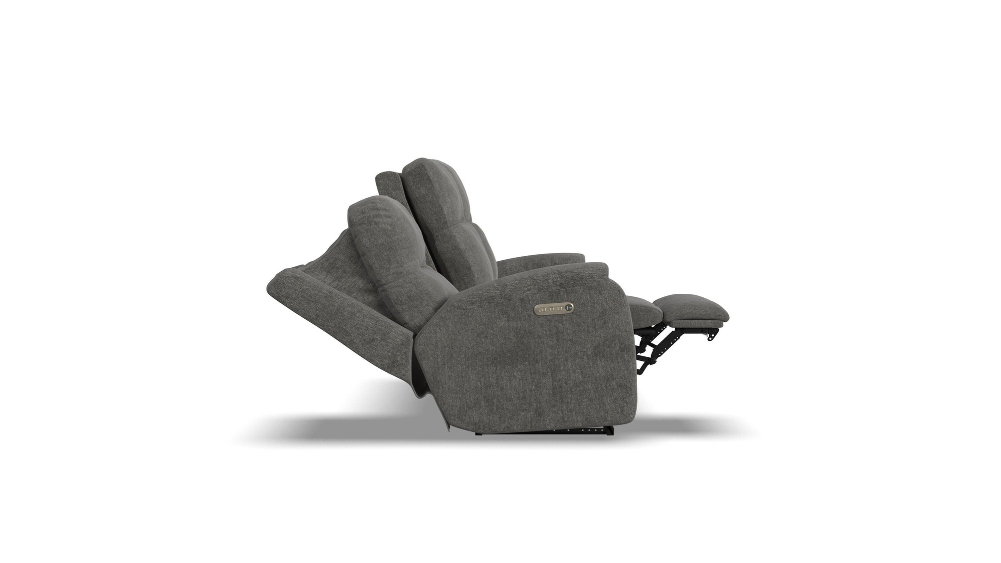 Penn - Transitional Fabric Power Reclining Sofa With Power Headrests &amp; Lumbar