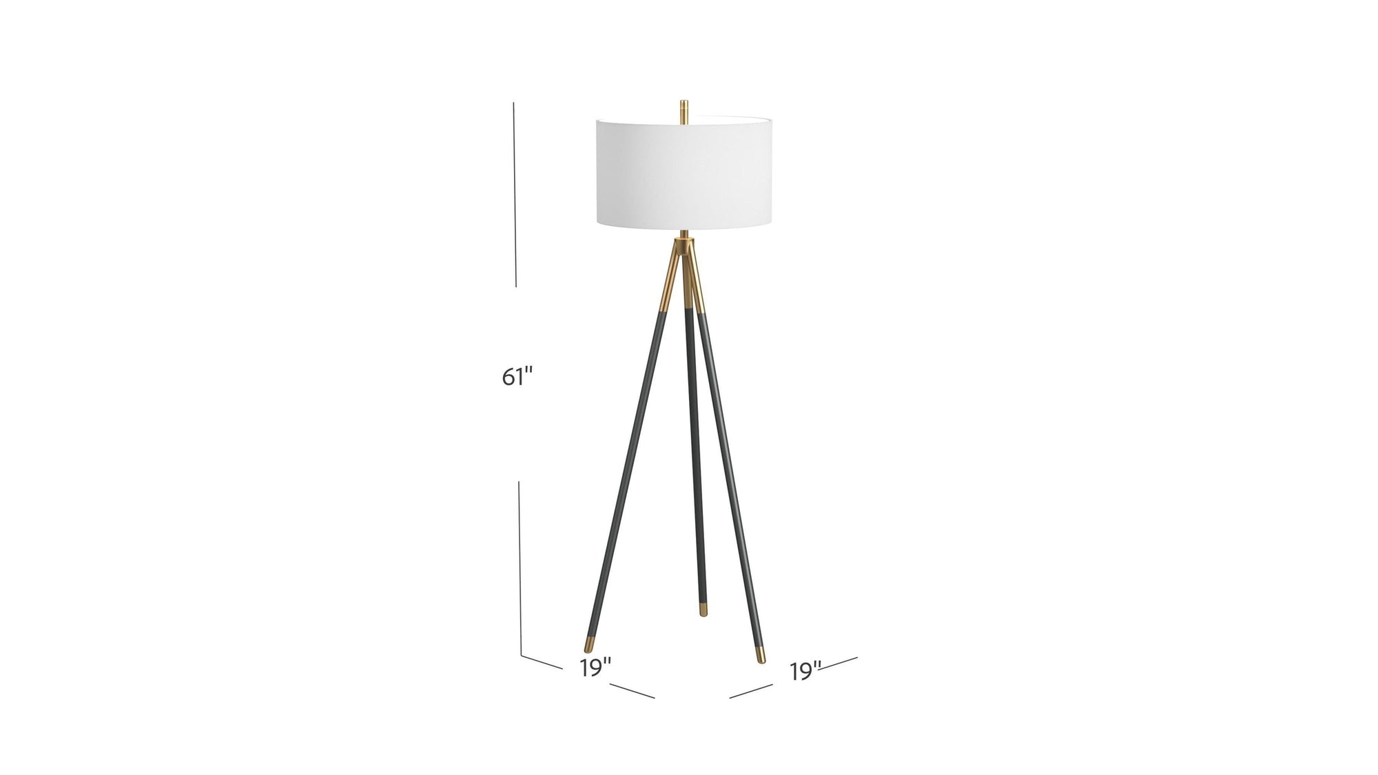 Rowe - Floor Lamp - Black
