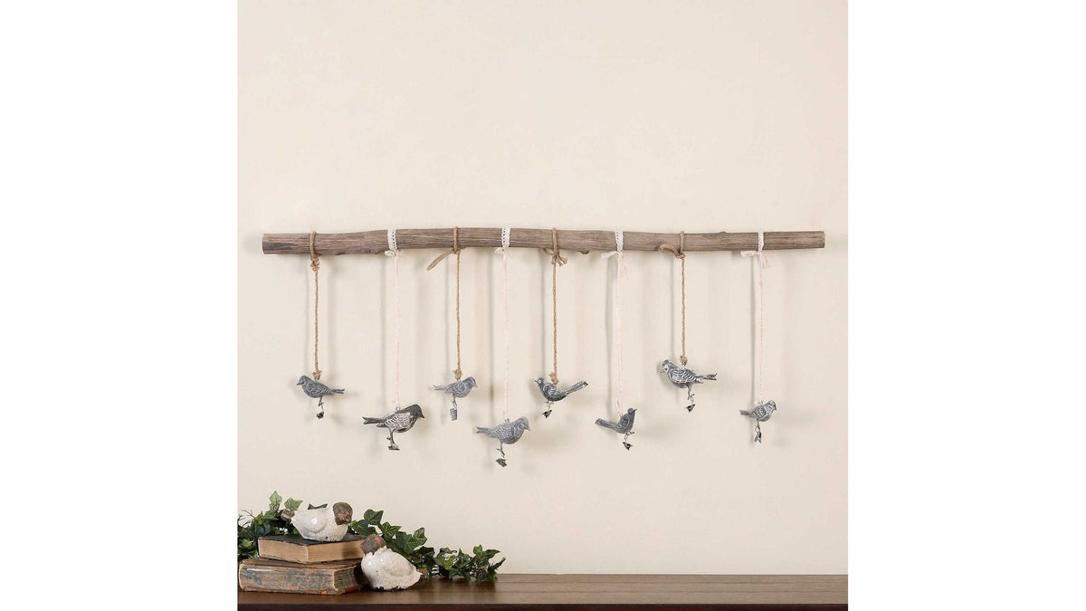 Birds On A Branch - Wall Art - Light Brown