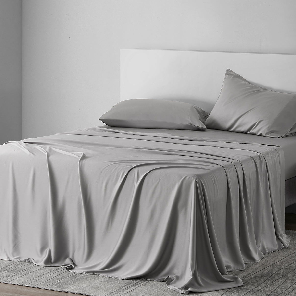 Lyocell - King Eucalyptus Sheet Set (Set of 4) - Gray