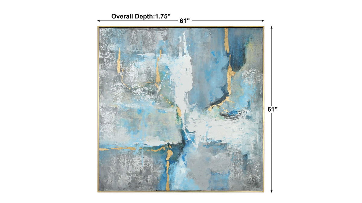 Meditation - Modern Art - Blue