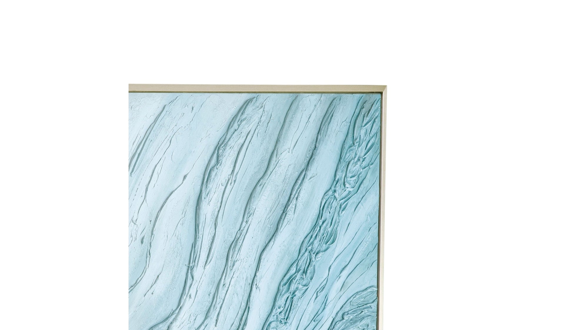 Framed Canvas Tidal Drift - Silver