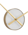 Ivory Halo - Minimalist Wall Clock - Gold / White