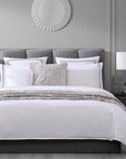 Border Embroidery - King Duvet Cover Set (Set of 3) - Gray