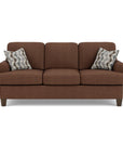 Moxy - Fabric Sofa, T-Shaped Seat Cushion, Curved Sock Arms