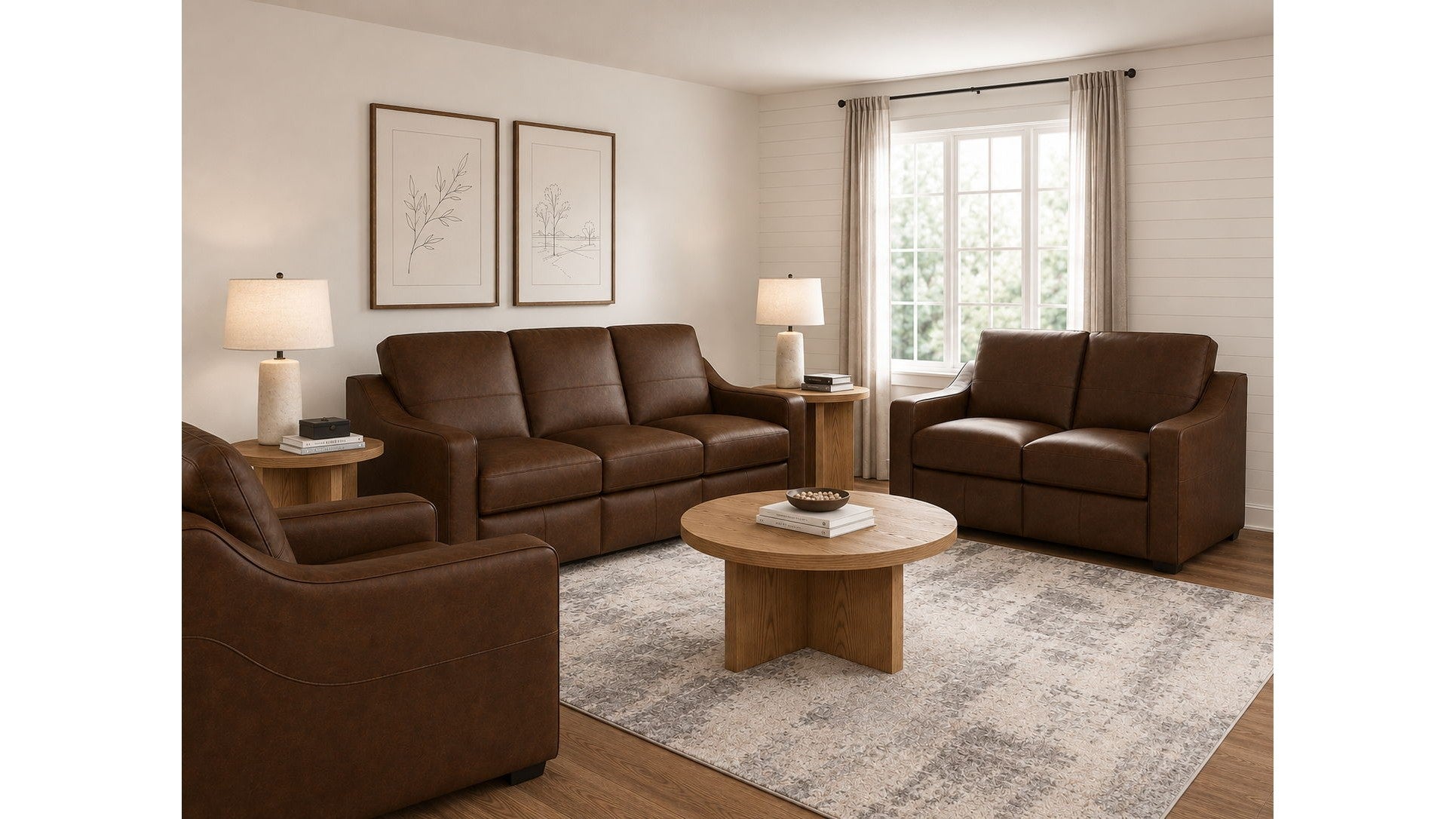 Hudson - Sofa - Dark Brown