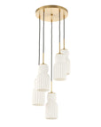 Vanier - 5 Light Cluster Pendant - Gold