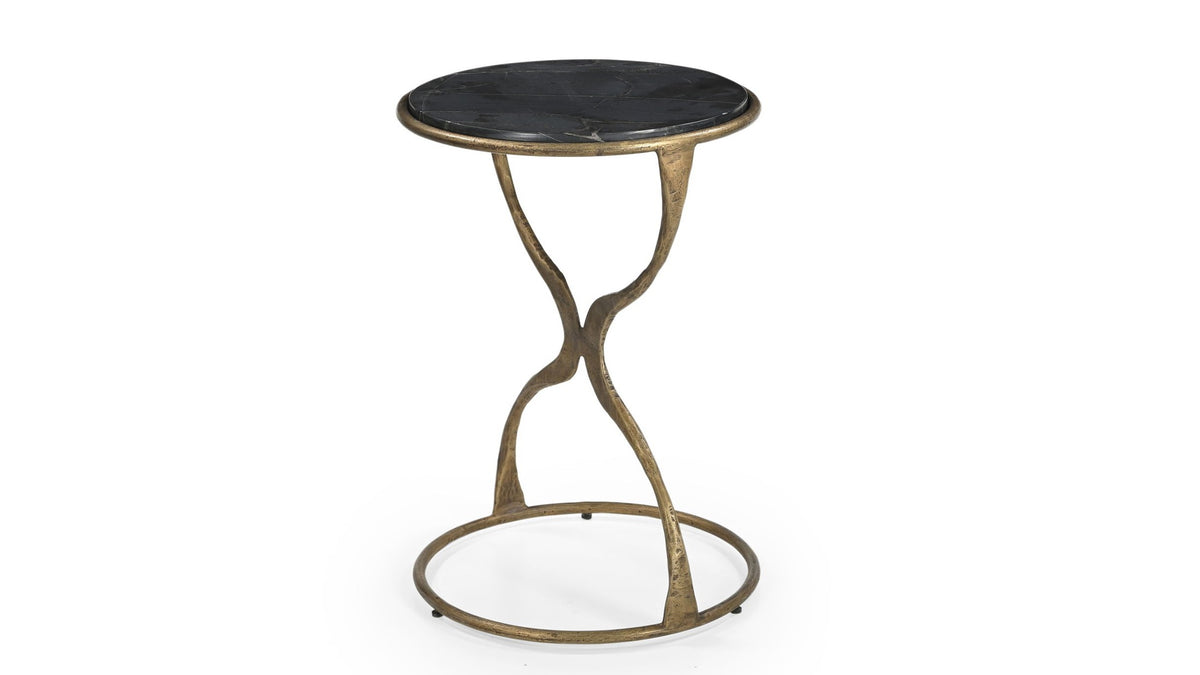 Hourglass - Accent Table - Bronze / Black