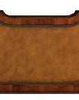 Knee-Hole Desk Bow Front - Dark Brown