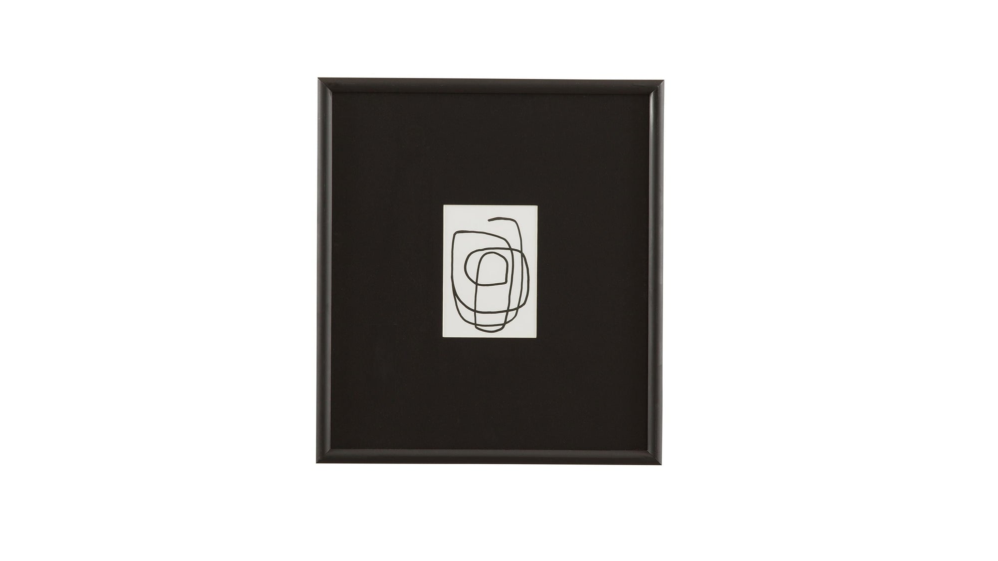 Form Study II Framed Print - Black