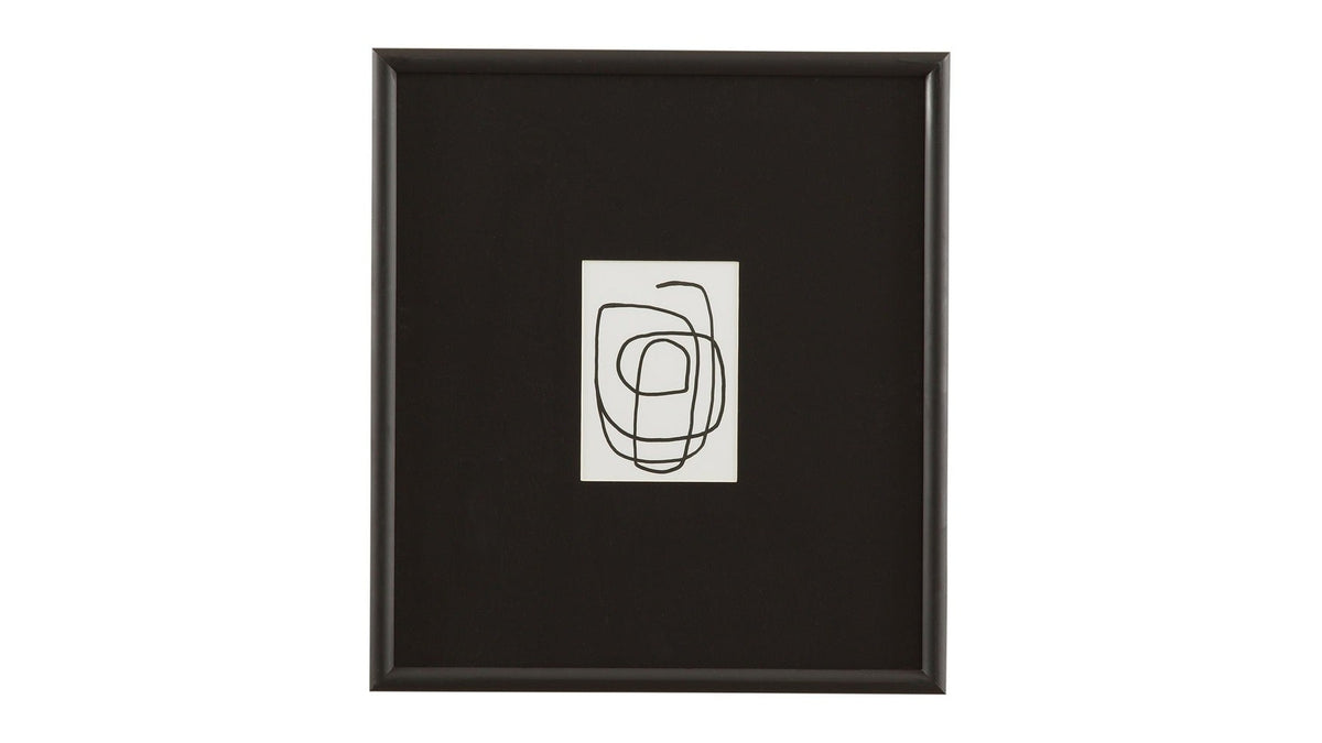 Form Study II Framed Print - Black