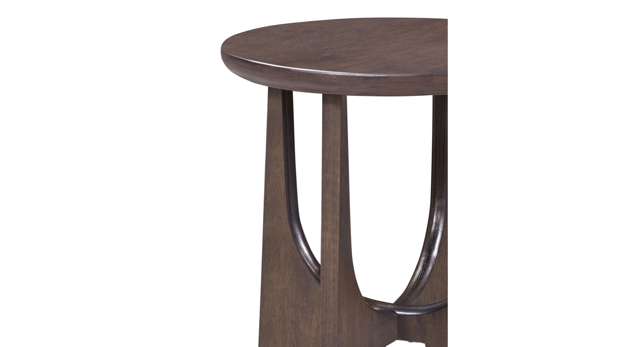 Dunnigan - Oak End Table - Dark Brown