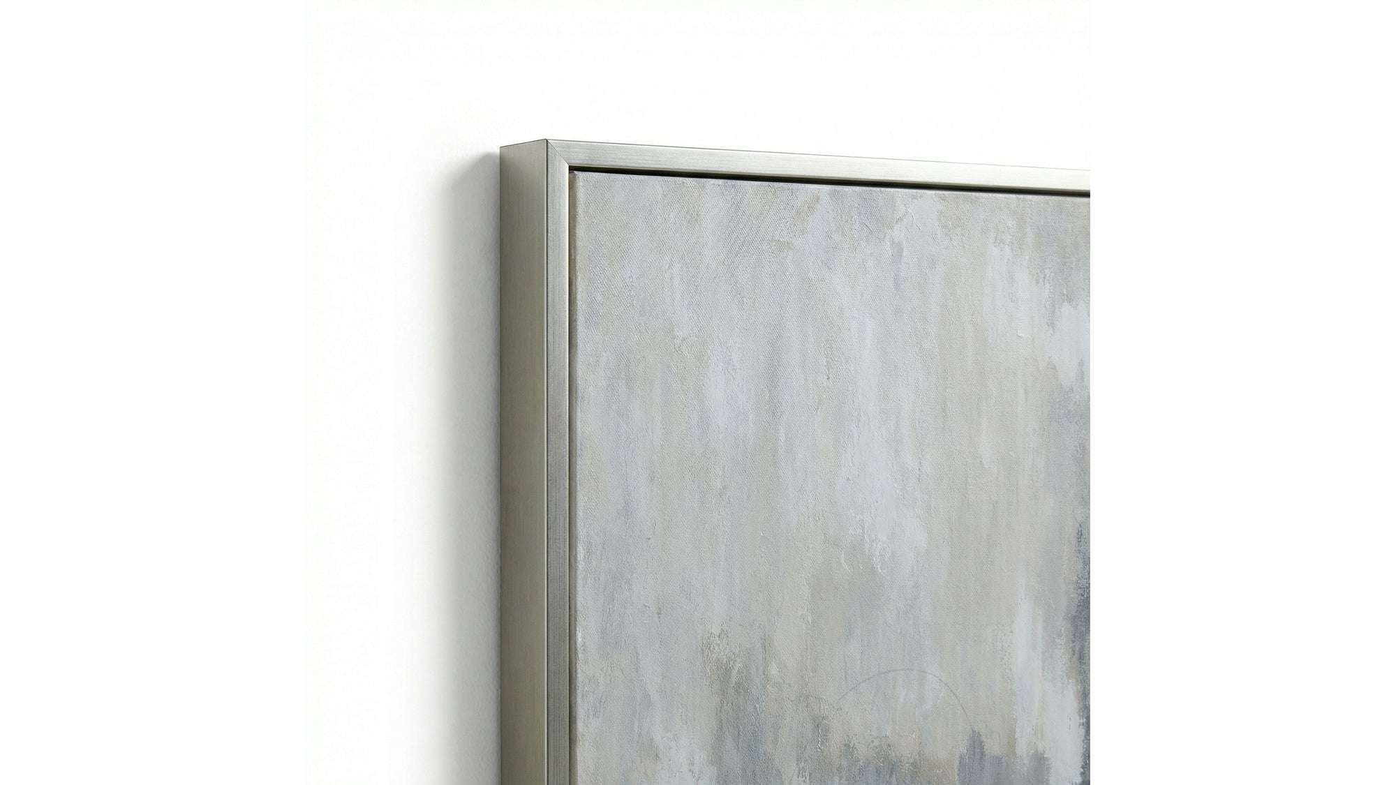 Quiet Reflection Framed Canvas - Silver