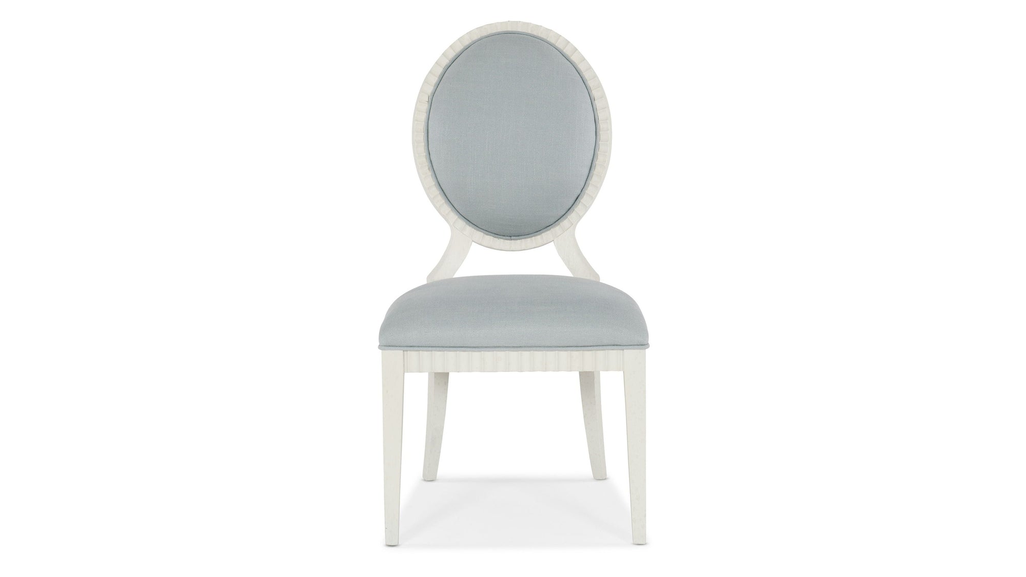 Serenity - Martinique Side Chair Set of 2 - White / Pearl Silver