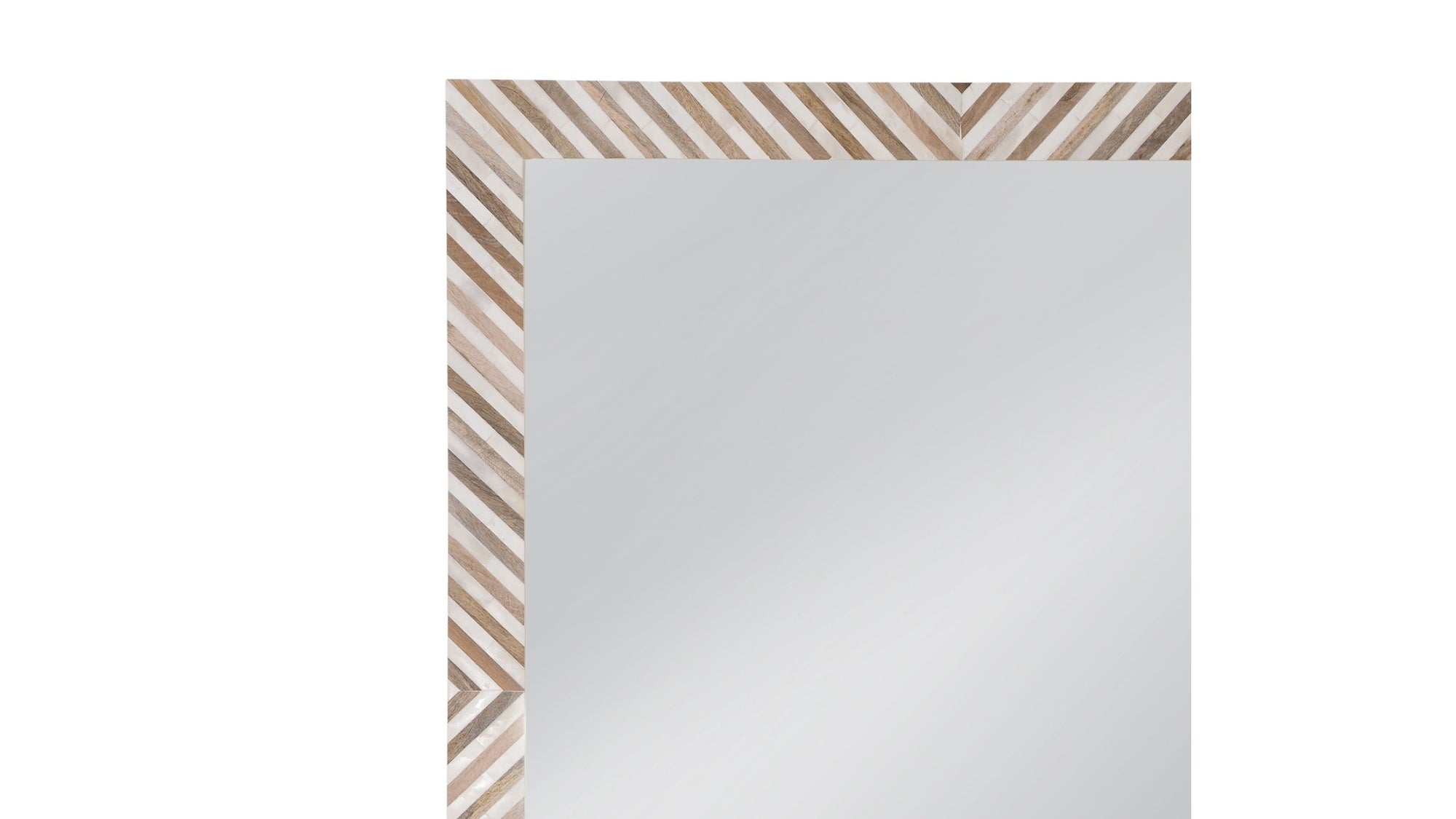 Karl - Wall Mirror - Natural / Cream