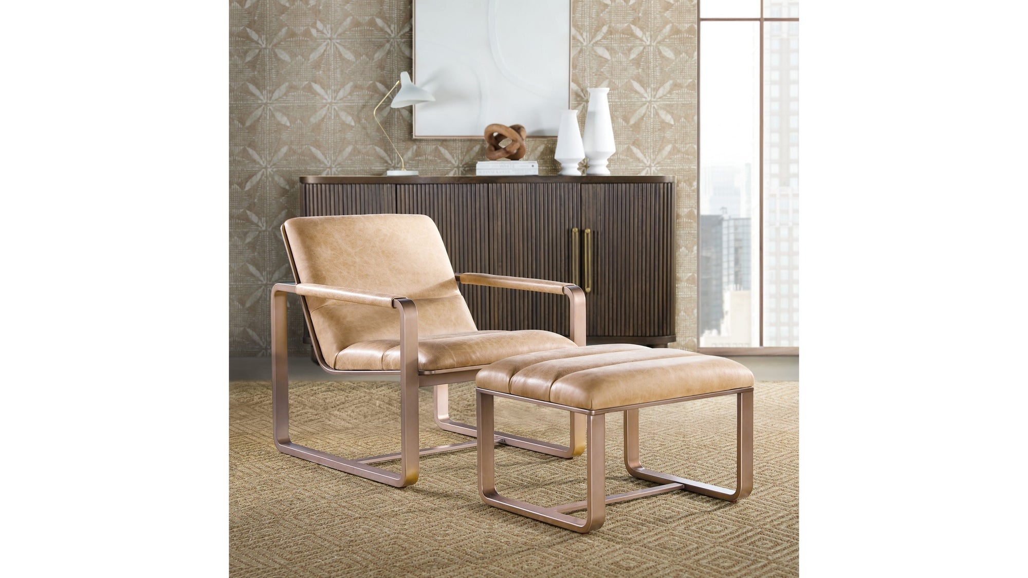 CC - Cooper Ottoman - Brown