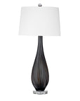 Glass Table Lamp - Black