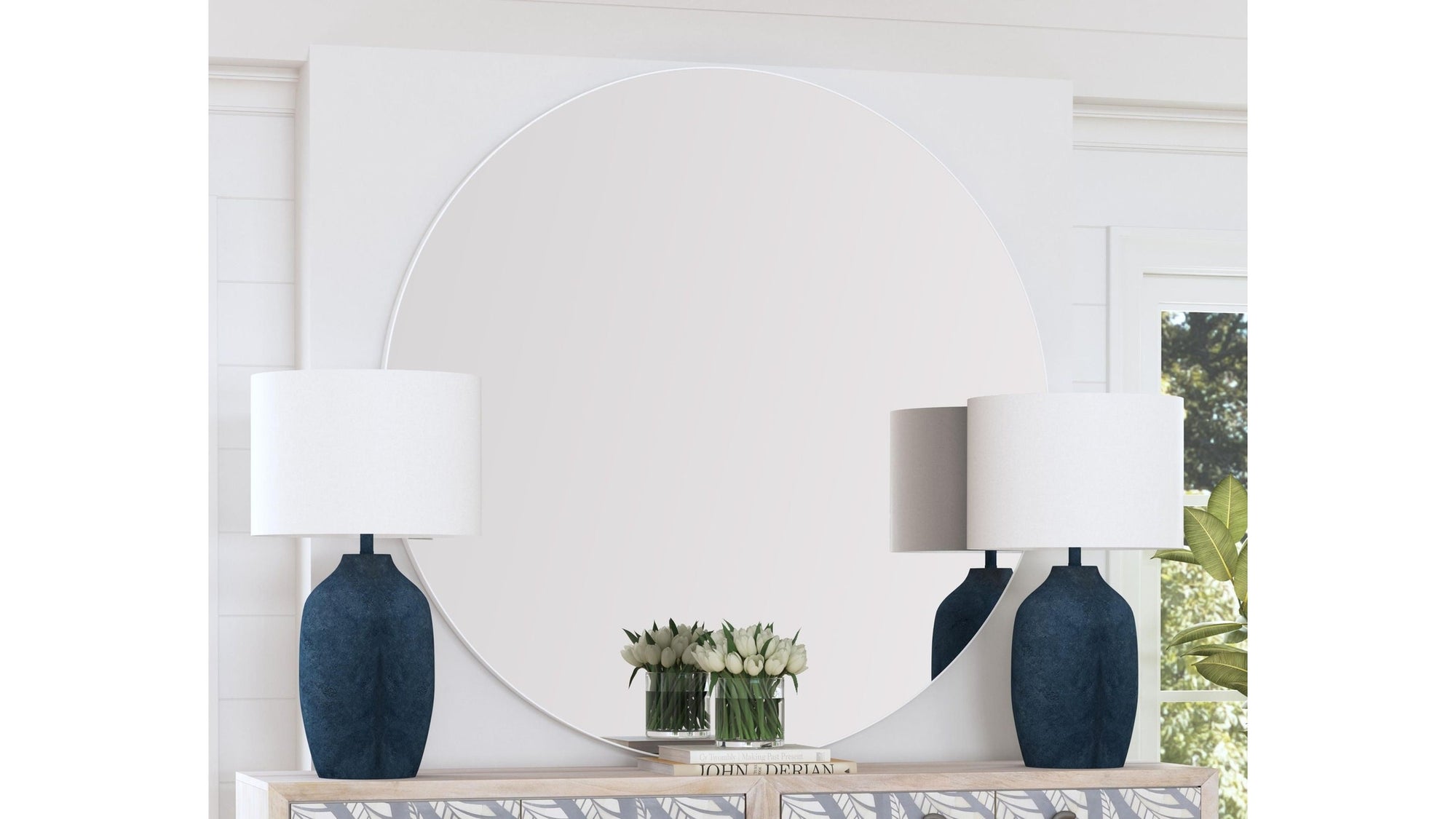 Eltham - Wall Mirror - White