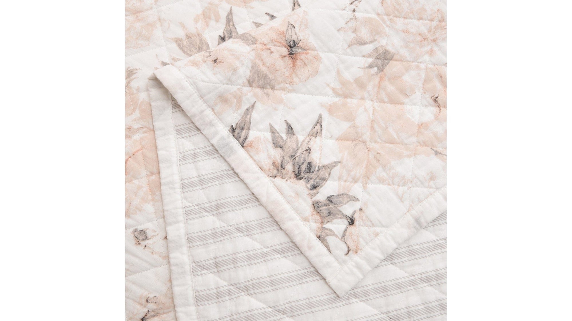Colette - King Reversible Quilt Set Set of 3 - Blush