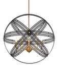 Spherical - 5 Light Pendant - Black
