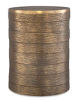 Odin - Antique Brass Accent Table - Bronze