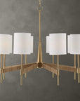 Lautoka - Rattan 8 Light Chandelier - Light Brown