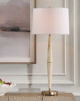 Palu - Travertine Table Lamp - Beige