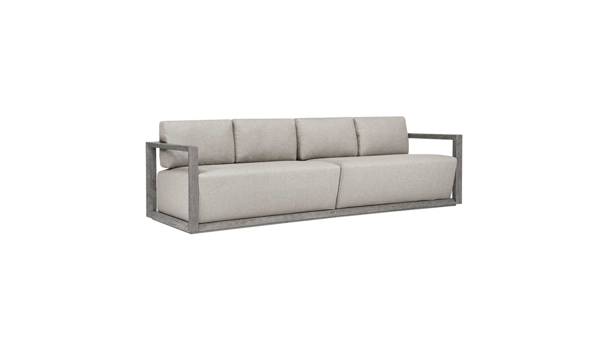 Remsen - Outdoor Large Sofa - Weathered Gray / Dove
