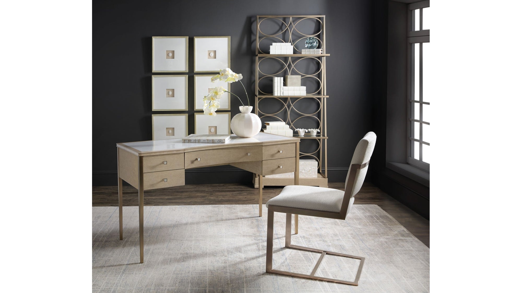 Melange - Flourish Etagere - Gold