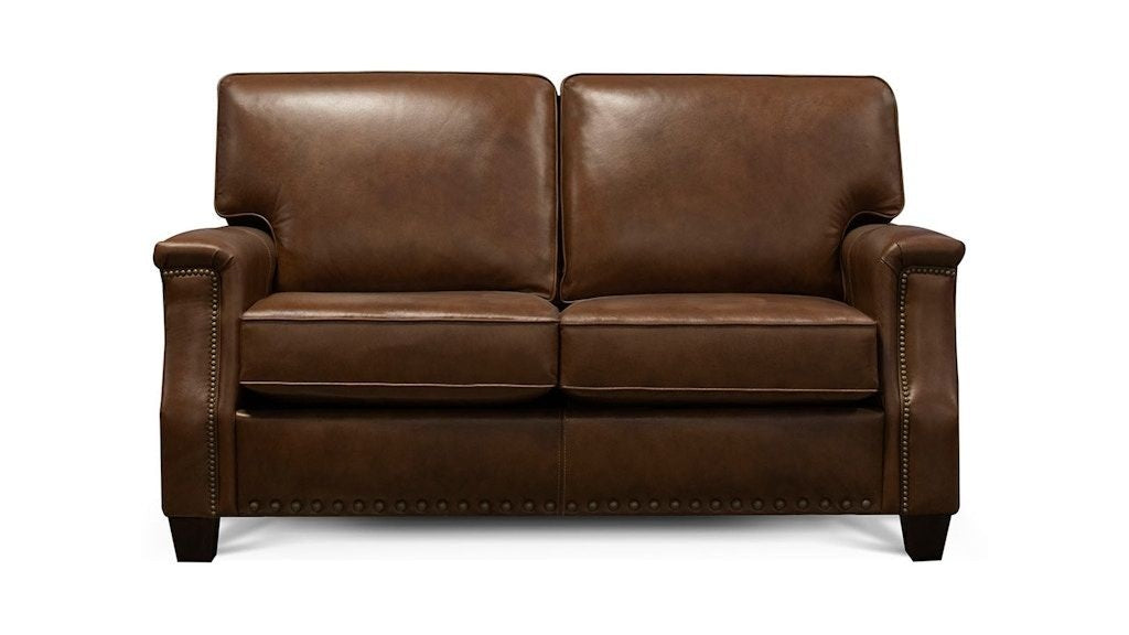 Salem - Leather Loveseat With Nails