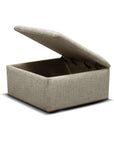 Hendrix - 7650/AL/N - Ottoman With Nails