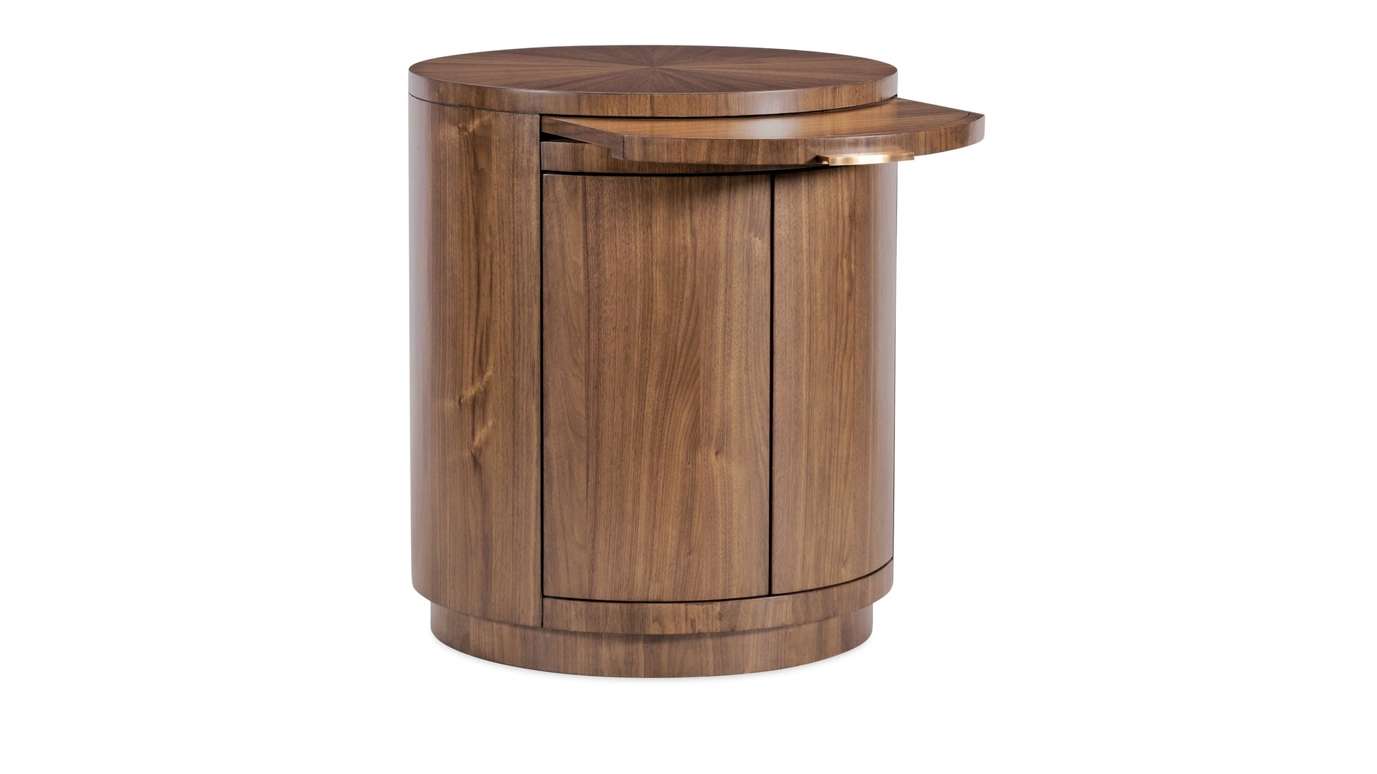 Eleana - Round Nightstand - Medium Wood