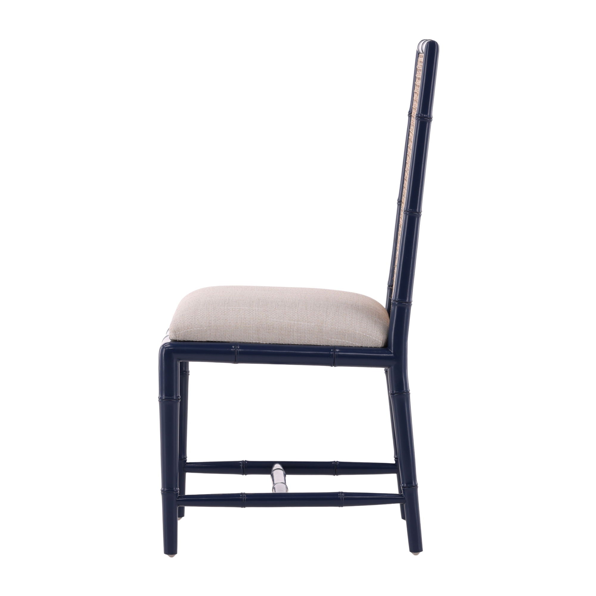 Casablanca - Side Chair - Blue / Light Brown