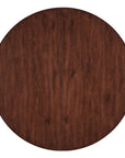 Charleston - Round Pedestal Dining Table With 1-20" leaf - Dark Brown