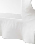 Haya - White Scalloped Mirror