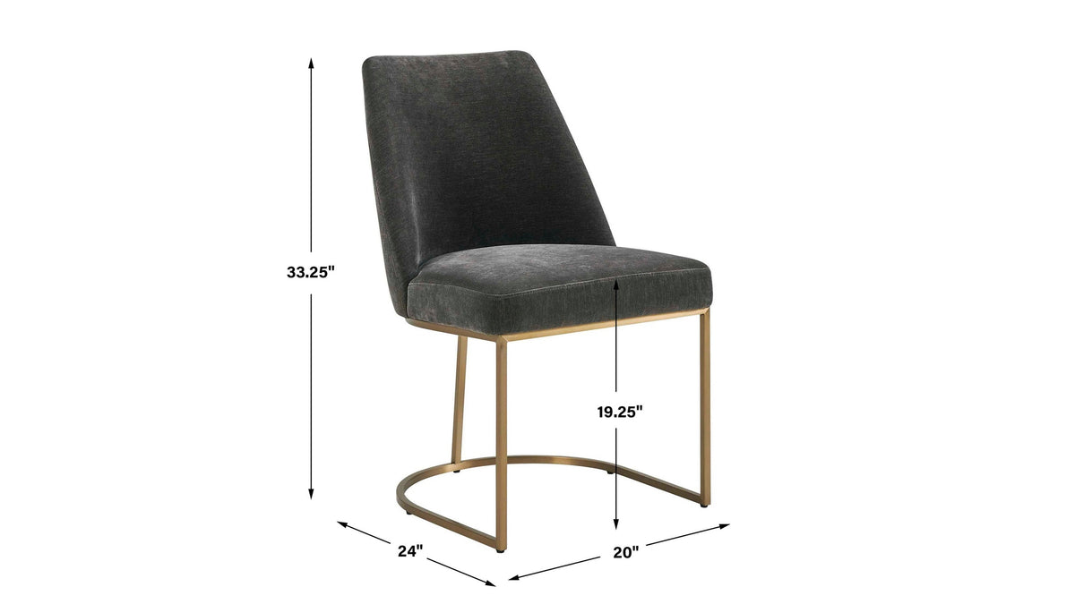 Hanni - Upholstered Dining Chair - Gray