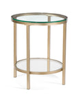 Anderson - Round End Table - Gold