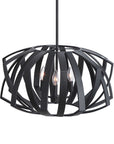 Thales - Geometric 3 Light Pendant - Black
